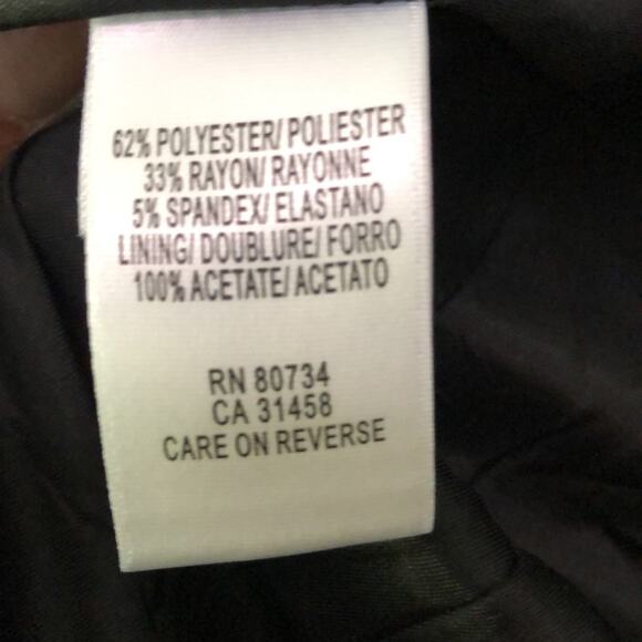 BCBGMaxAzria Ruched Cap Short Sleeve Black Blazer Jacket - Picture 3 of 3